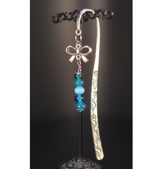 Marque-page en métal avec...