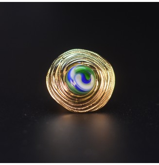 Bague en Verre Filé au...