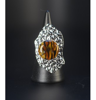 Bague réglable Léopard en...