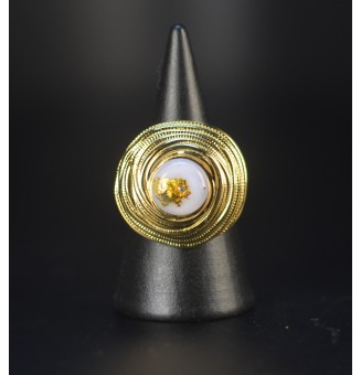 Bague en Verre Filé au...