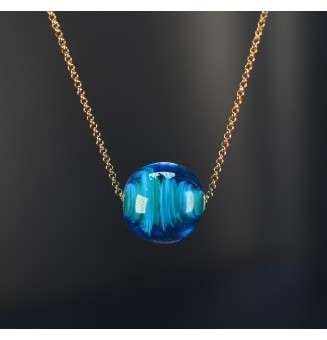 Collier BLEU VERT – Perle...