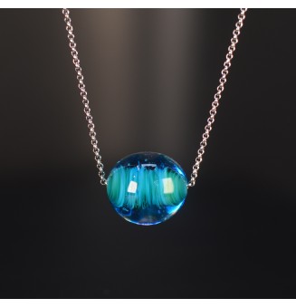 Collier BLEU VERT – Perle...