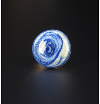 Bague cabochon bleu tie and...