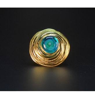 Bague en Verre Filé au...