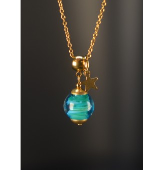 Collier artisanal BLEU VERT...