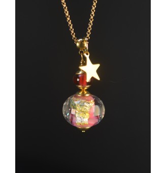 Collier long doré – Perle...