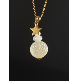 Collier Long Perle Dépolie...