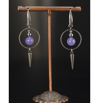 Boucles d’Oreilles en Verre...