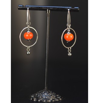 Boucles d’Oreilles en Verre...