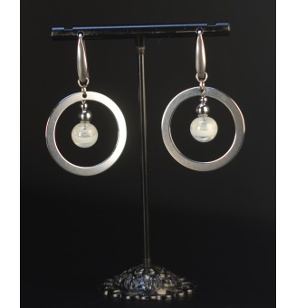 Boucles d’Oreilles en Verre...