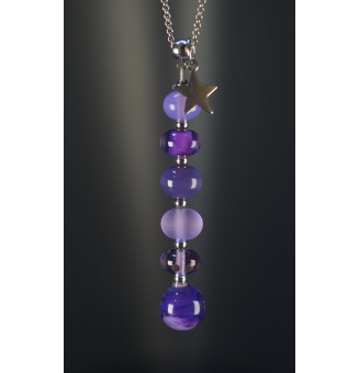 Collier violet Élégance –...