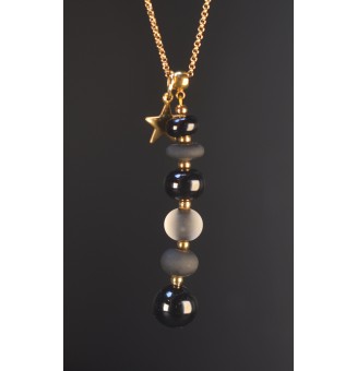 Collier Noir Élégance –...
