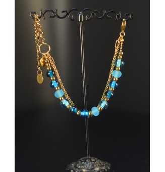 Bracelet Multirangs Doré &...