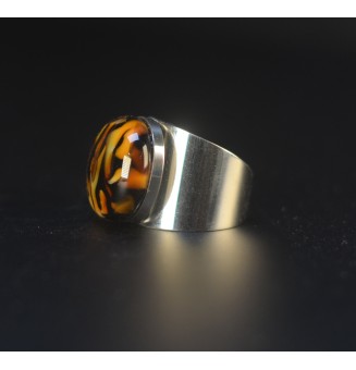 Bague Large avec Cabochon...