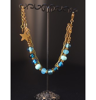 Bracelet Multirangs Doré &...