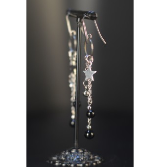 Boucles d’Oreilles Noires...