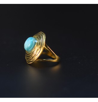 Bague en Verre Filé au...