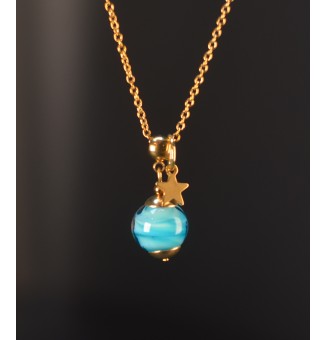 Collier court bleu 2 TONS –...