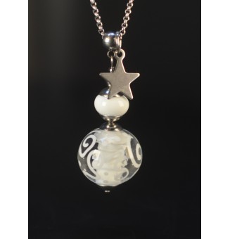 Collier Long Perle  Blanche...