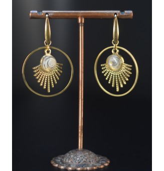 Boucles d’oreilles demi...