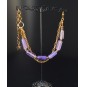 Bracelet multi-rangs violet...