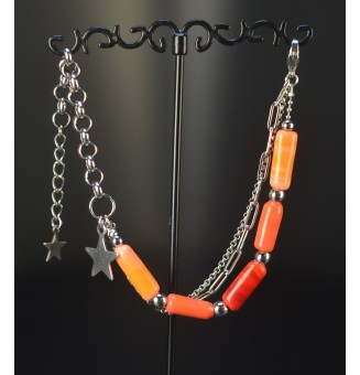 Bracelet multi-rangs acier...