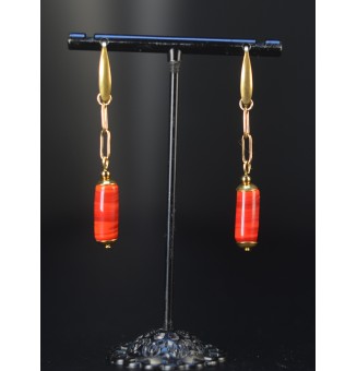 Boucles d'oreilles tubes...