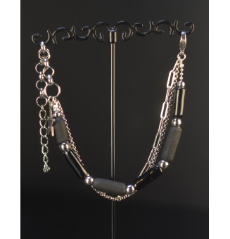 Bracelet multi-rangs noir...