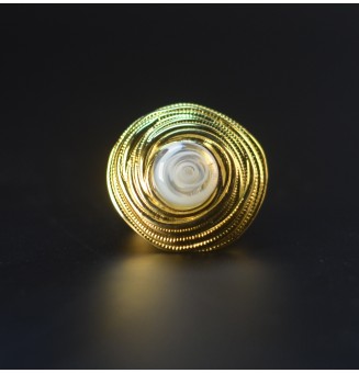 Bague en Verre Filé au...