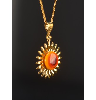 Collier Soleil en verre...