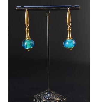 Boucles d'oreilles bleu...