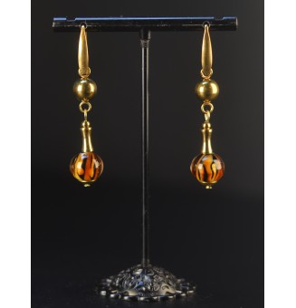 Boucles d'oreilles léopard...