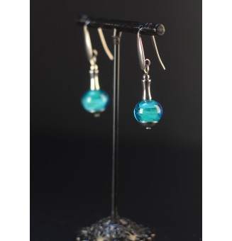 Boucles d'oreilles bleu...