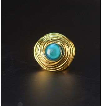 Bague en Verre Filé au...