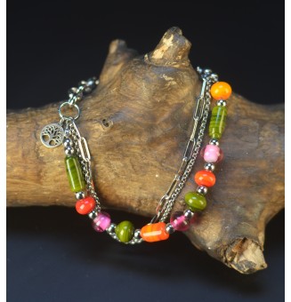 Bracelet multirangs ARGENTE...