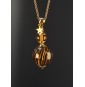 Collier long doré & perle...