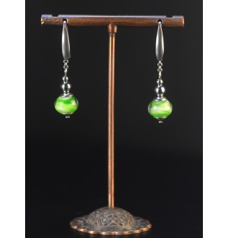 Boucles d’oreilles Vert...