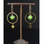 Boucles d’oreilles Vert...