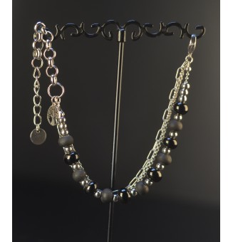 Bracelet multi-rangs noir...