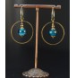 Boucles d’oreilles bleu...