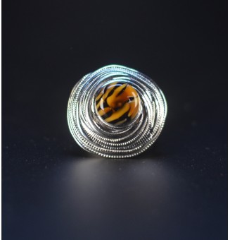 Bague en Verre Filé au...