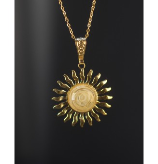 Collier Soleil ivoire en...