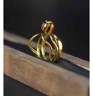 Bague Léopard triple anneau...