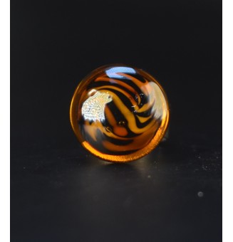 Bague Léopard en verre filé...