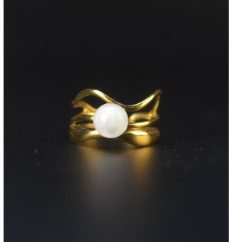 Bague blanche triple anneau...