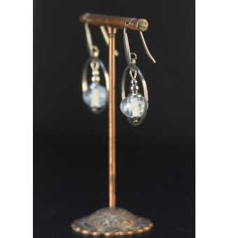 Boucles d’oreilles blanches...