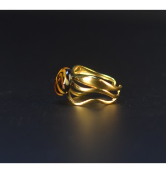 Bague Léopard triple anneau...