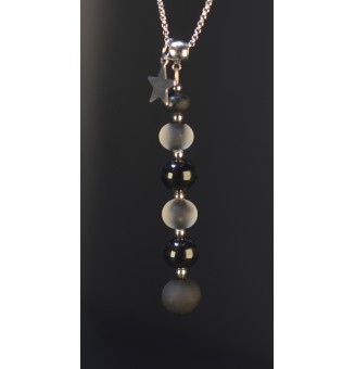 Collier Noir Élégance –...