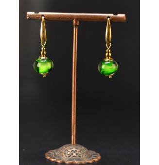 Boucles d’oreilles Vert...