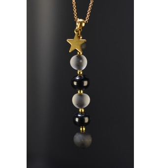 Collier Noir Élégance –...
